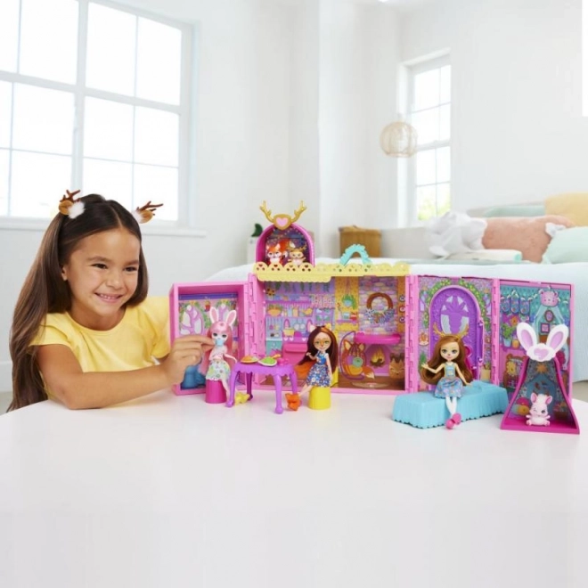 Domeček pro panenky Enchantimals Friendship house s nábytkem a doplňky