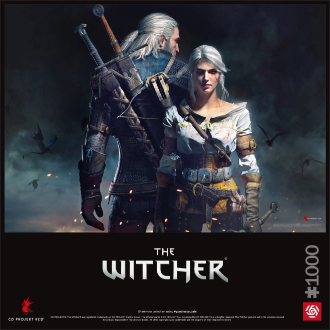 Puzzle Zaklínač - Geralt a Ciri 1000 dílků
