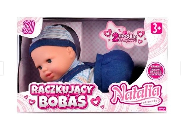 Panenka Natalia lezoucí fazole modrá