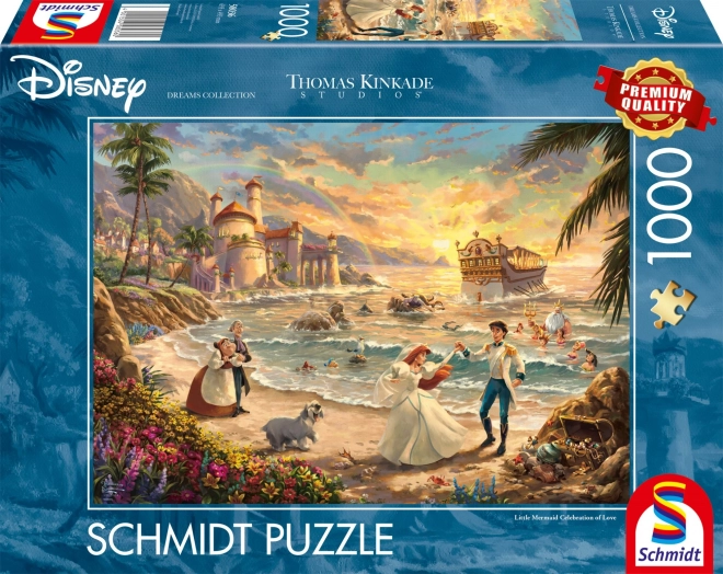 Puzzle Disney: Malá mořská víla - Oslava lásky 1000 dílků
