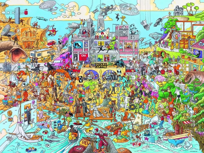 Puzzle 1500 dílků Hollyworld