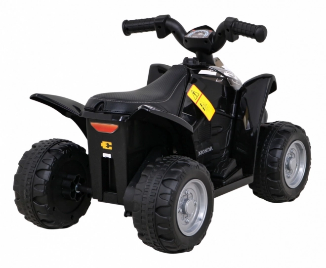 Čtyřkolka Honda 250X TRX s baterií + klakson + LED + eko kůže – Černá