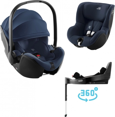 Autosedačkový set Britax Römer Baby-Safe Pro + Vario Base 5Z + Dualfix 5Z, Night Blue
