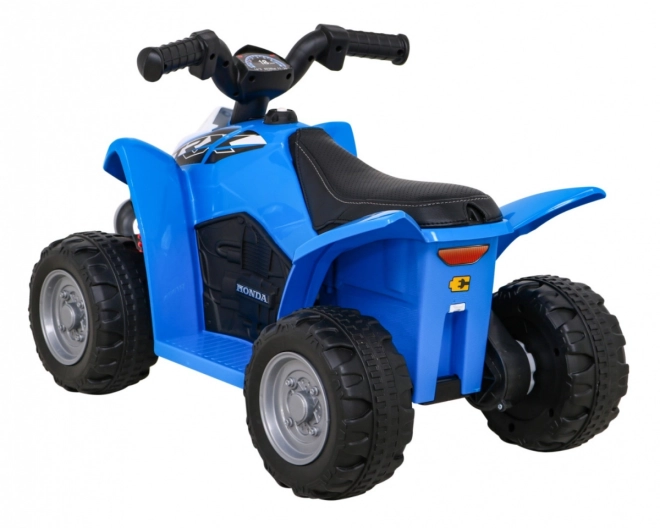 Čtyřkolka Honda 250X TRX s baterií + klakson + LED + eko kůže – Modrá