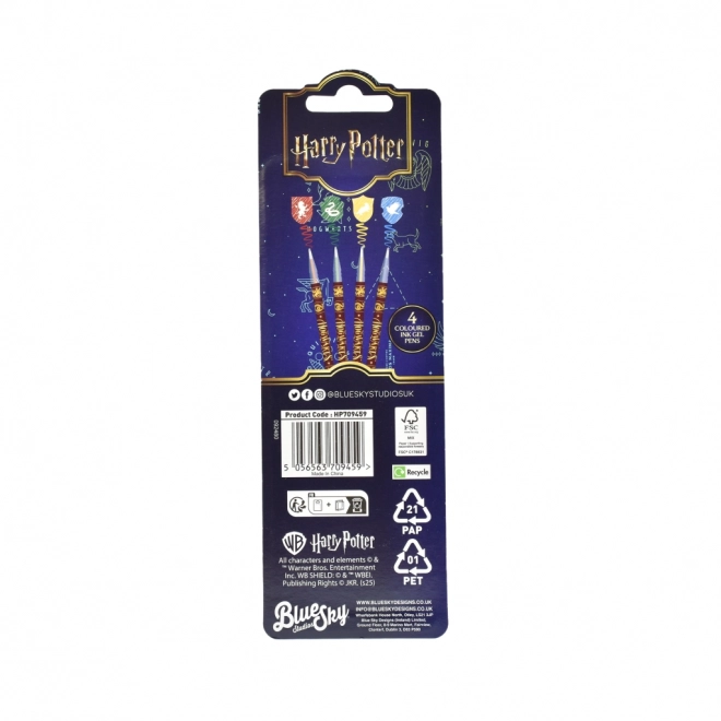 Harry Potter gelová pera set magická místa