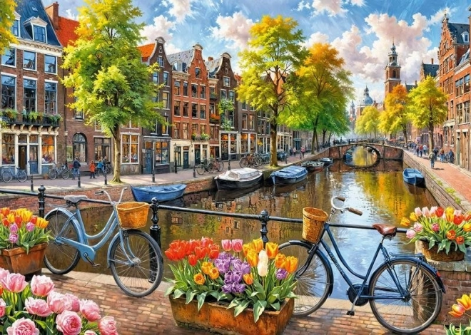 Puzzle Amsterdamské Tulipány 1000 Dílků