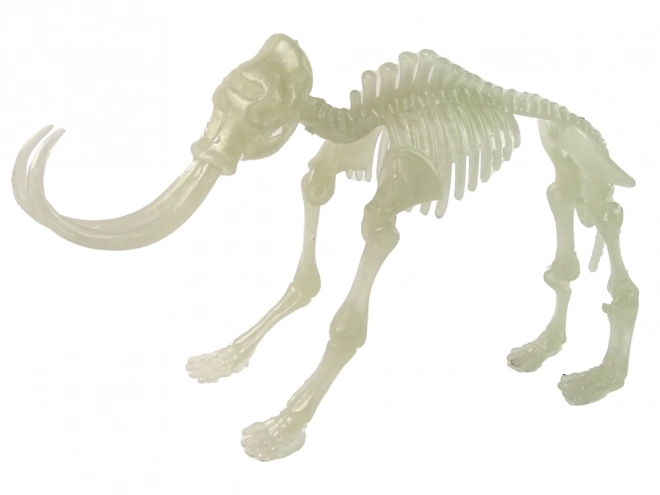 Svítící 3D kostra mamuta v plastovém vejci