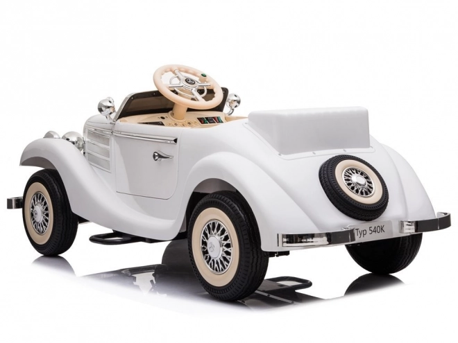 Retro auto na akumulátor Mercedes-Benz 540K – Bílé