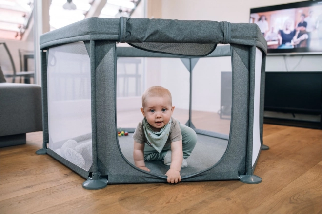 FREEON Dětská ohrádka Hexagon, melanžově šedá