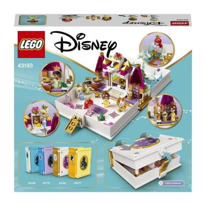 LEGO Disney Princess 43193 Pohádková kniha dobrodružství Ariel, Kráska, Popelka a Tiana