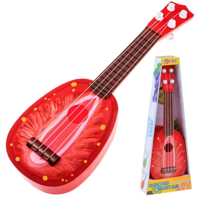 Ovocná ukulele kytara pro děti – Jahody