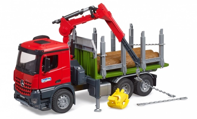 Bruder přepravník na dřevo s hydraulickou rukou