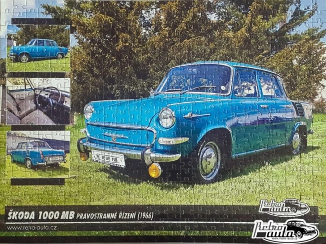 Retro auta puzzle Škoda 1000 MB (1966)