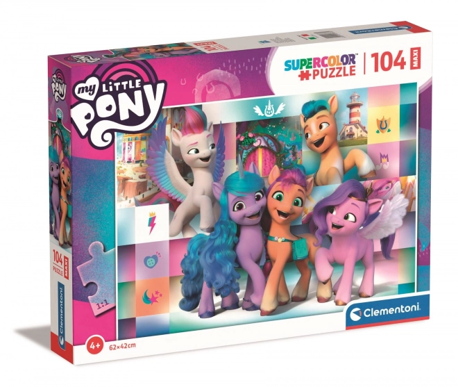 Puzzle Clementoni My Little Pony: Veselá parta MAXI 104 dílků