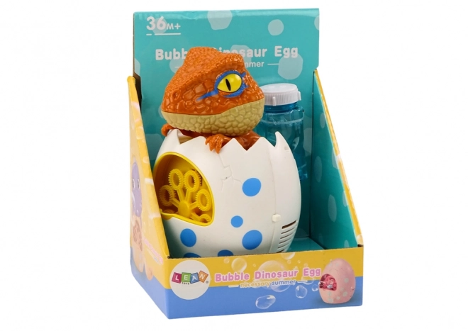 Stroj na bubliny Dino v vejci s náplní