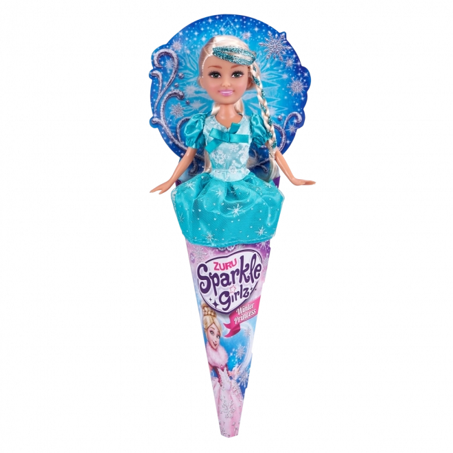 Princezna zimní Sparkle Girlz v kornoutku
