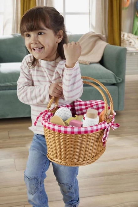 Piknikový koš s dřevěnými dobrotami Fisher-Price