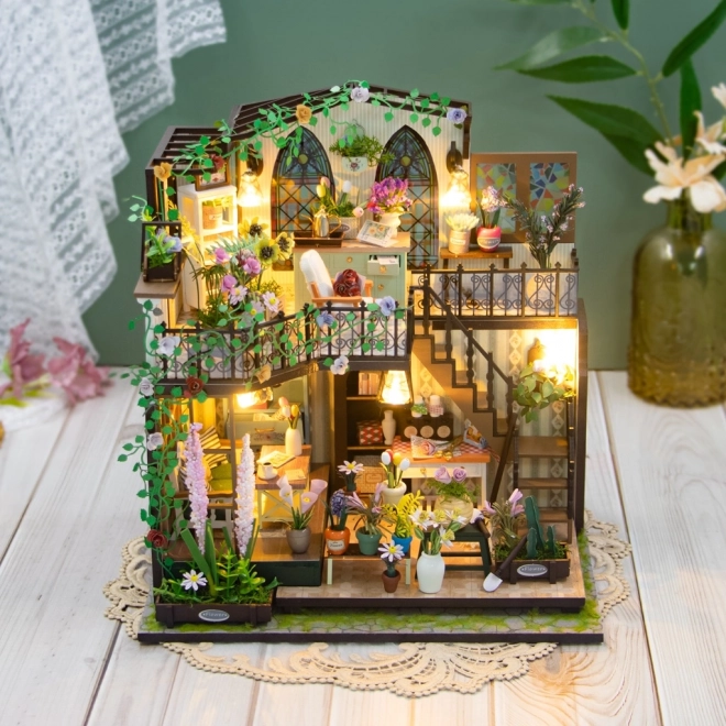 Miniatura domečku Darcyin květinový dům