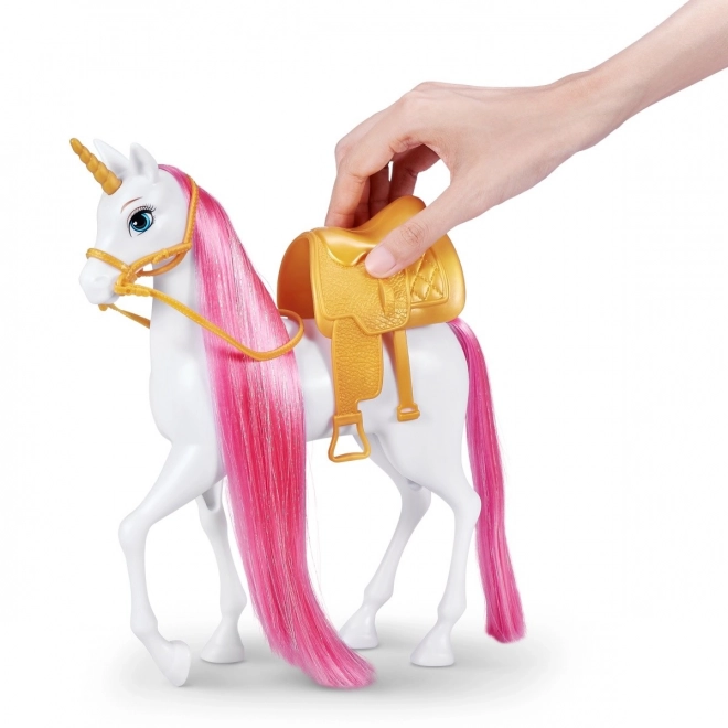 ZURU Sparkle Girlz princezna s kočárem a jednorožcem