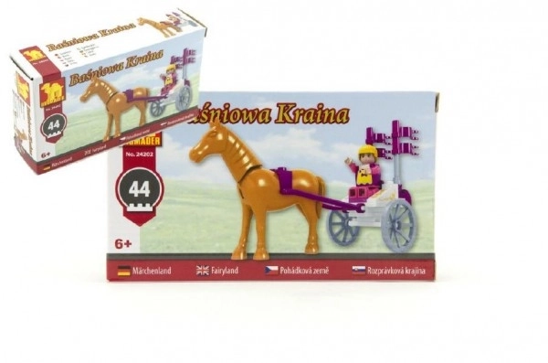 Stavebnice Dromader - koňský povoz 44 ks