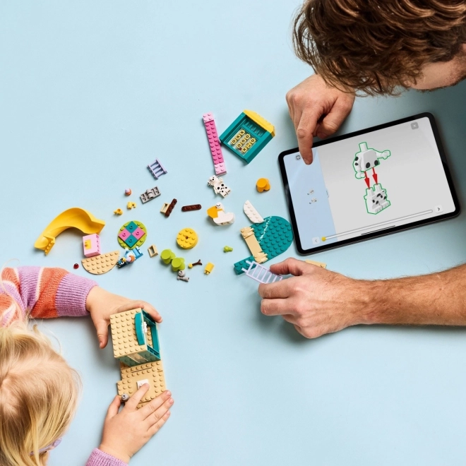 Stavebnice LEGO BLUEY – Bluey a Lucky na hřišti