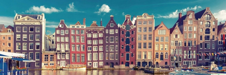 Panoramatické puzzle Amsterdam 1000 dílků