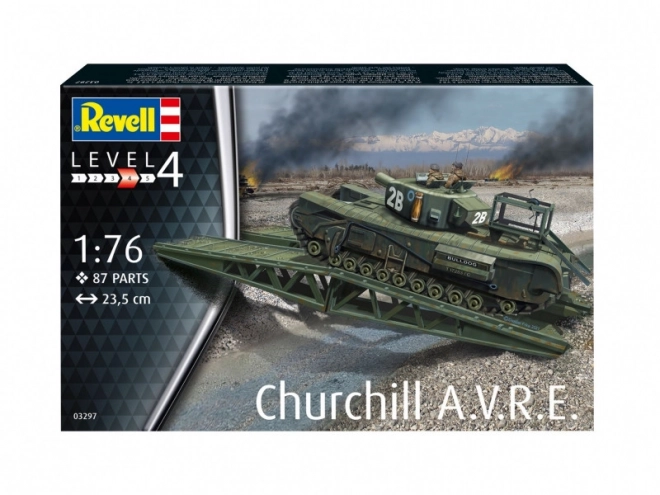 Plastikový model Churchill A.V.R.E 1/76