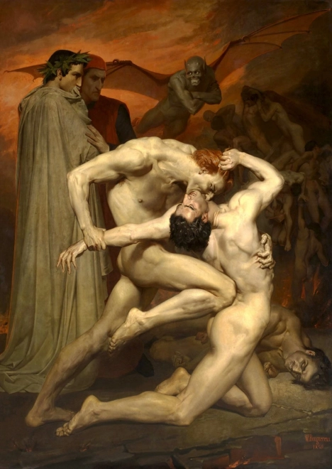 Užijte si puzzle Dante a Virgil 1000 dílků