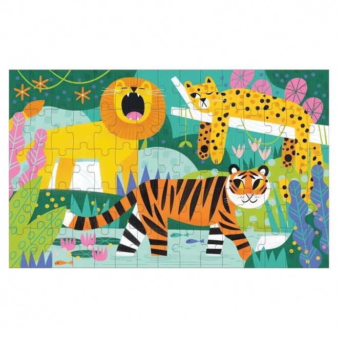 Lentikulární puzzle kočky malé a velké