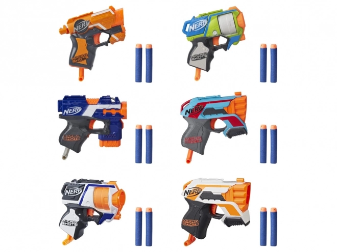 Velká sada pistolek Nerf s pěnovými náboji