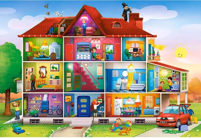 Puzzle Život v domě MAXI od Castorland