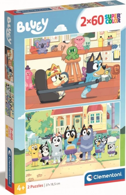 CLEMENTONI Puzzle Bluey 2x60 dílků