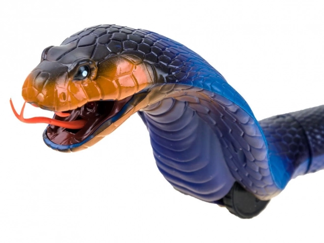 Zábavný dálkově ovládaný had Cobra – Modrá