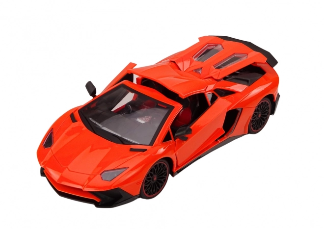 RC sportovní auto 1:12 Otevírací dveře oranžové