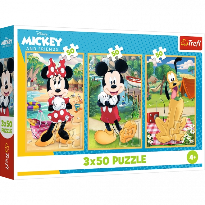 Puzzle - myšky na prázdninách