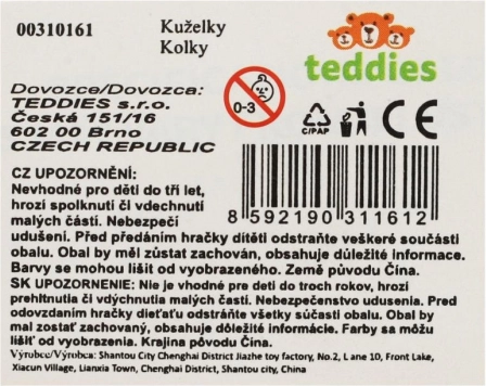 Barevný set kuželek a míčků pro děti