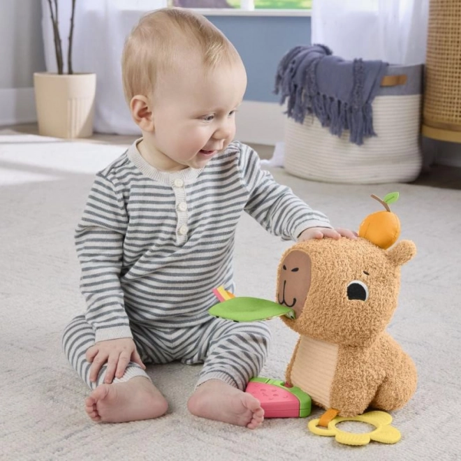 Fisher-Price plyšová hračka kapybara s příslušenstvím