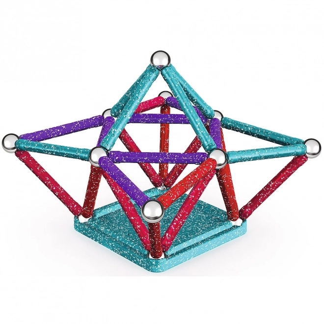 Magnetická stavebnice GEOMAG Glitter 60 dílků