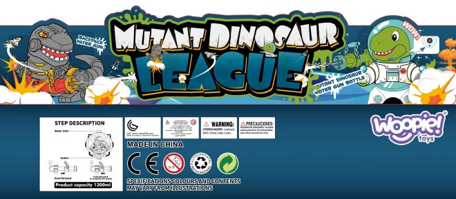 Pistole na vodu s batohem Dino