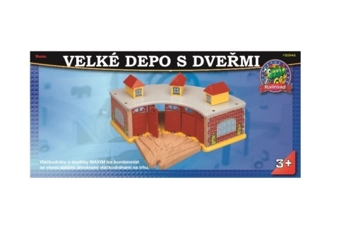 Maxim velké depo pro vláčky s dveřmi