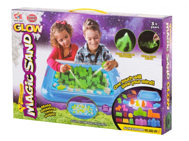 Magický písek kinetický svítící ve tmě 2 kg