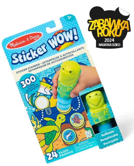 Nálepka WOW! Mořská želva Nálepka Známky