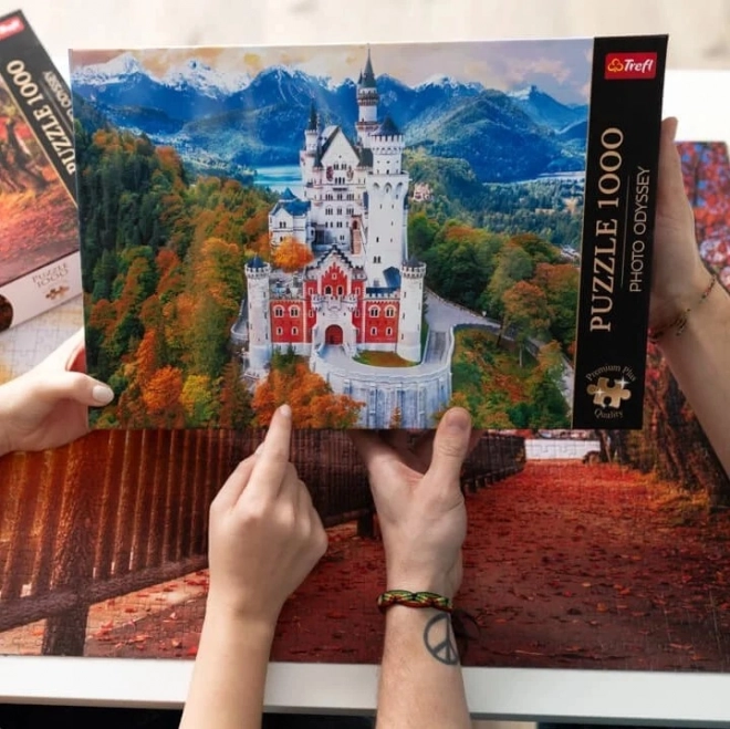 TREFL Puzzle Premium Plus Photo Odyssey: Zámek Neuschwanstein 1000 dílků