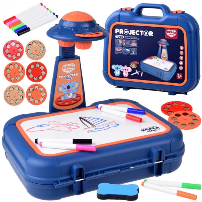 Dětský projektor na kreslení v kufříku
