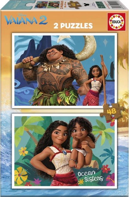 EDUCA Puzzle Vaiana 2, 2x48 dílků