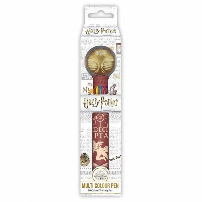 Barevné pero Harry Potter Zlatonka