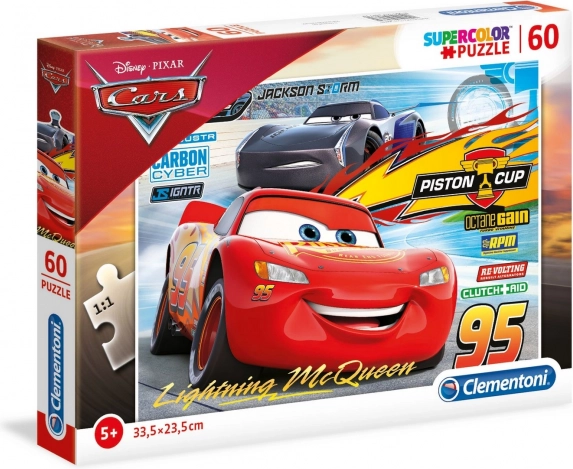 Puzzle CLEMENTONI Cars 3 Piston Cup 60 dílků
