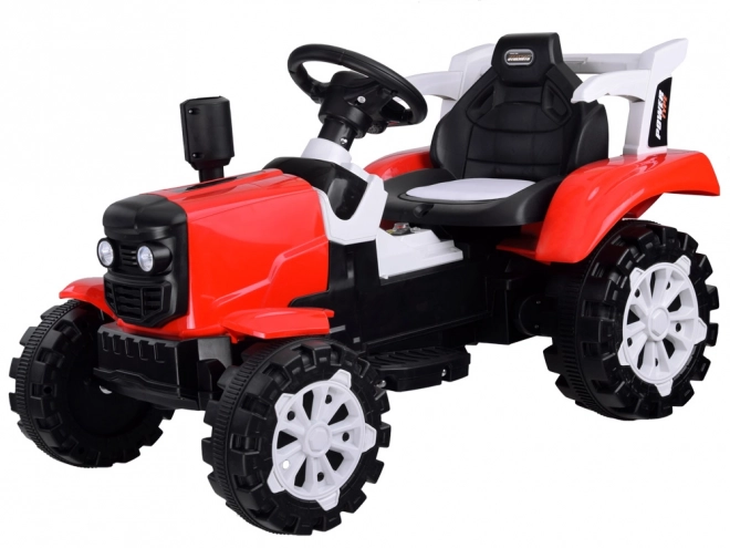 Traktor s přívěsem na baterii – Červená