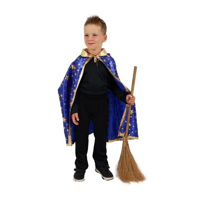 Dětský kouzelnický plášť s hvězdami