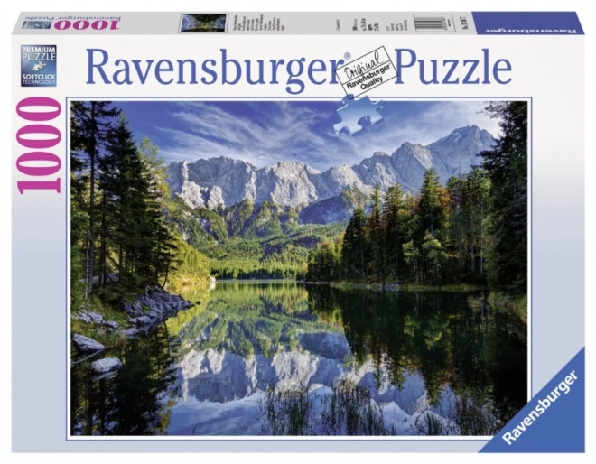 RAVENSBURGER Puzzle Jezero Eibsee, Zugspitze 1000 dílků
